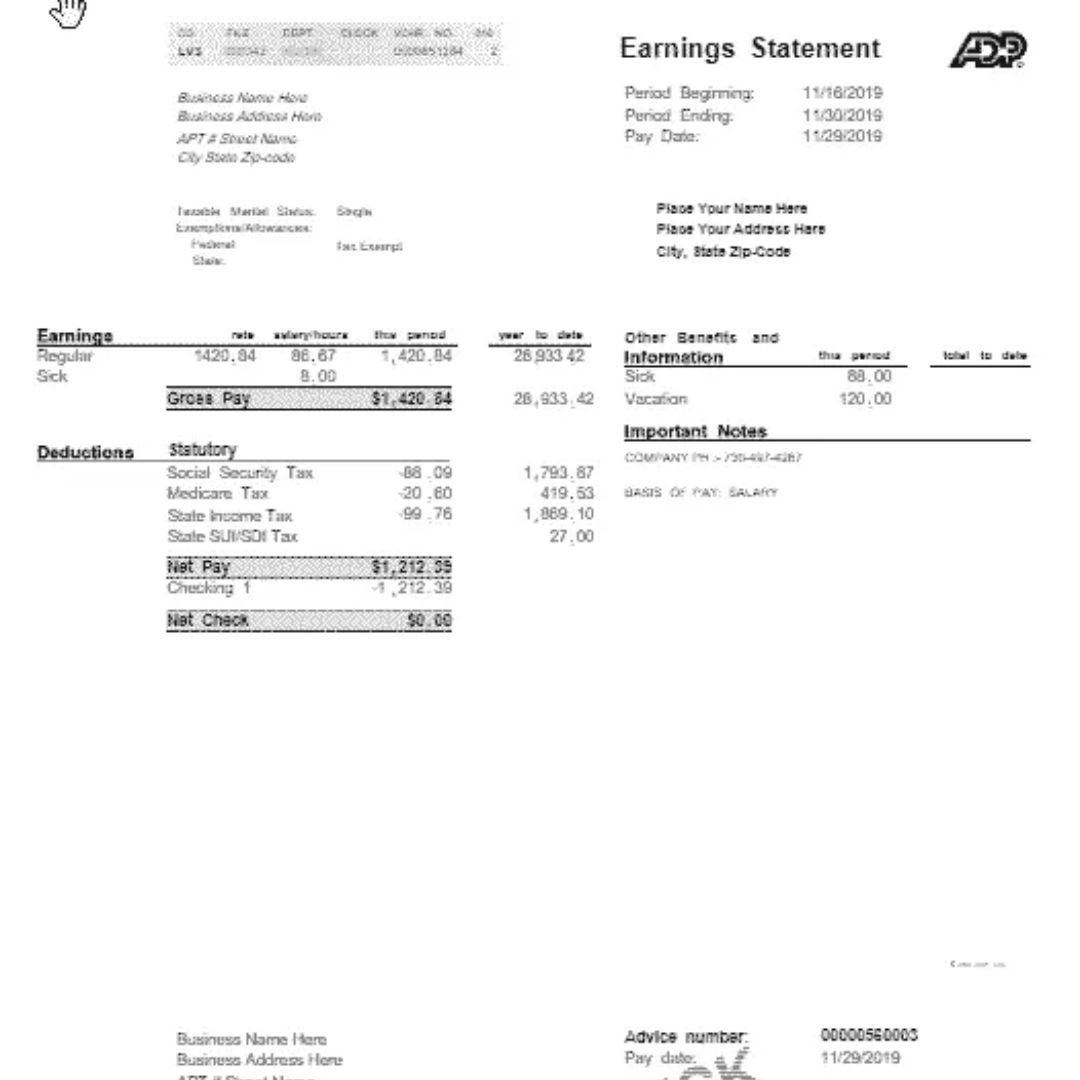 Complete Guide about ADP Pay Stub Copy generator?